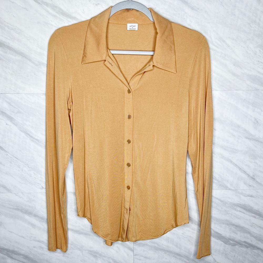 Aritzia Wilfred Button Down Top Medium